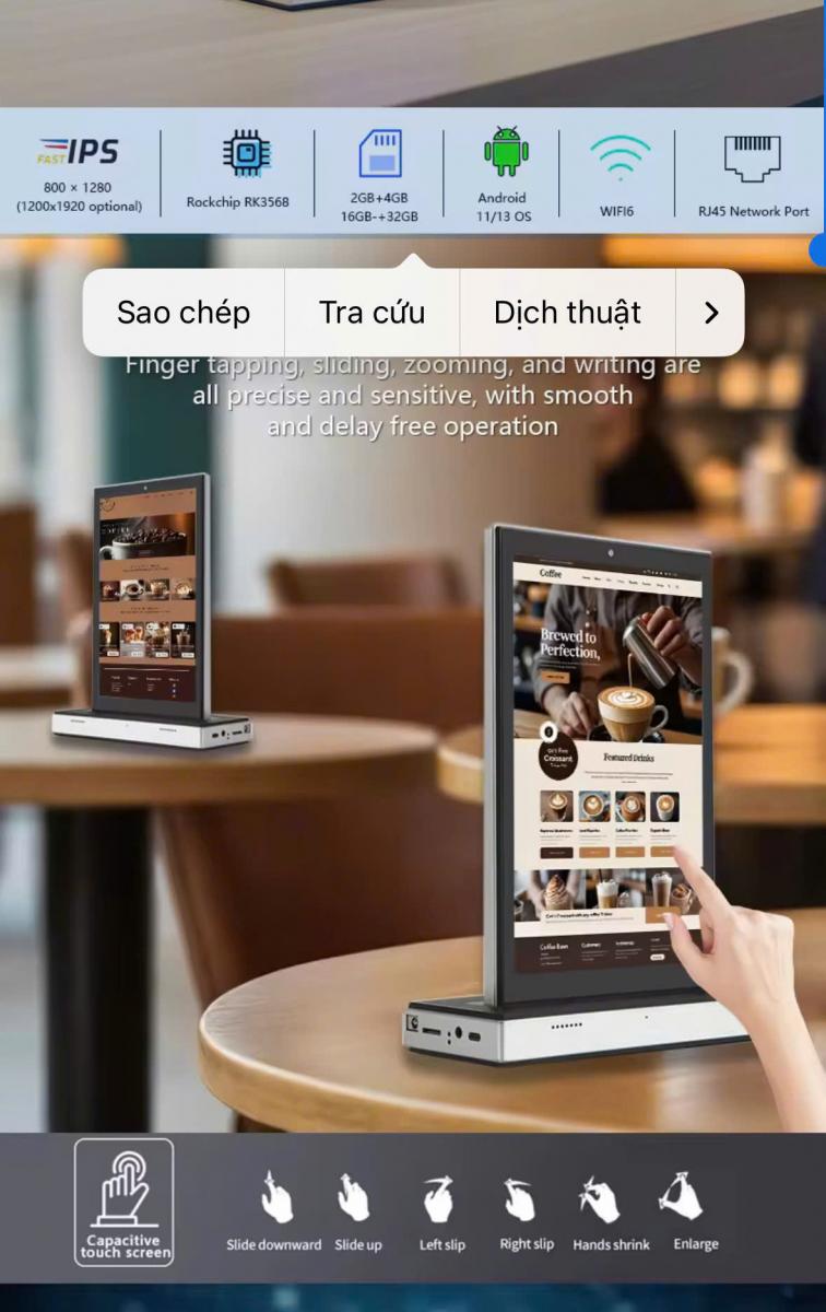 Màn Hình Cảm Ứng 10.1 Inch Android