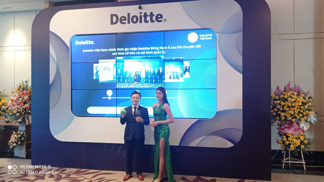 Cho thuê màn hình Videowall tại Lễ kỷ niệm 30 năm thành lập Deloitte Việt Nam