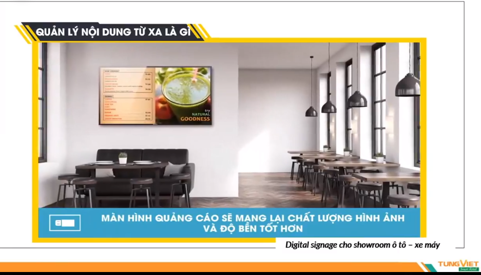 GIẢI PHÁP QUẢN LÝ NỘI DUNG TỪ XA TẠI ĐIỂM BÁN DÀNH CHO SHOWROOM Ô TÔ – XE MÁY